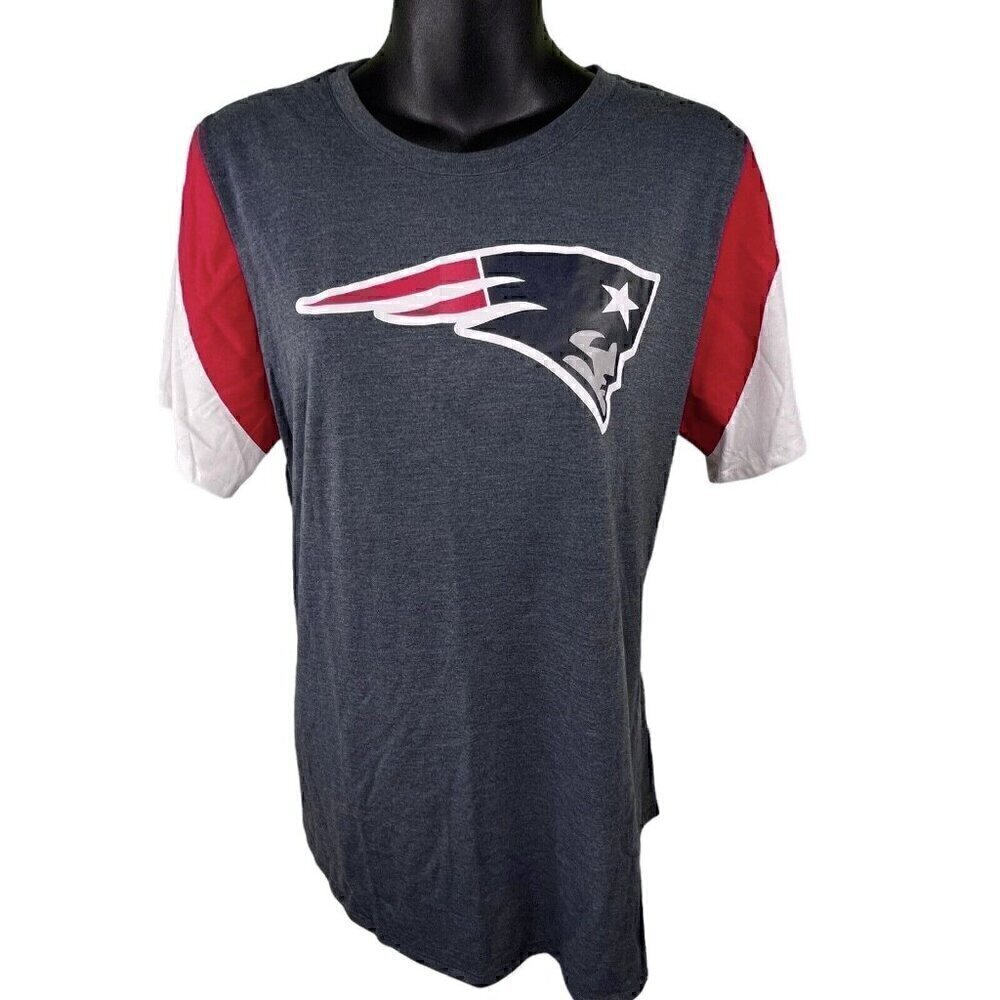 New England Patriots The Nike Tee NFL Team Apparel Women’s L Heather Navy